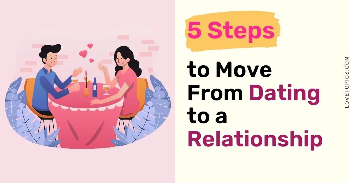 Move from dating to a relationship