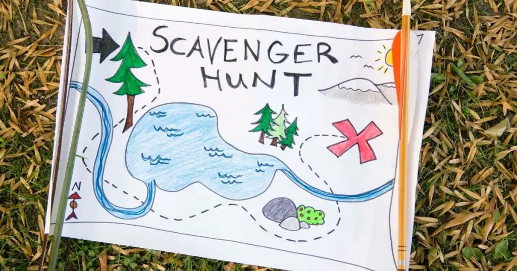 scavenger hunt country date idea