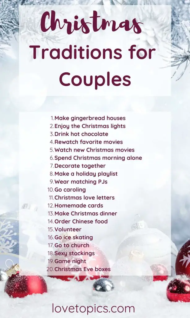 romantic traditions for couples during Christmas